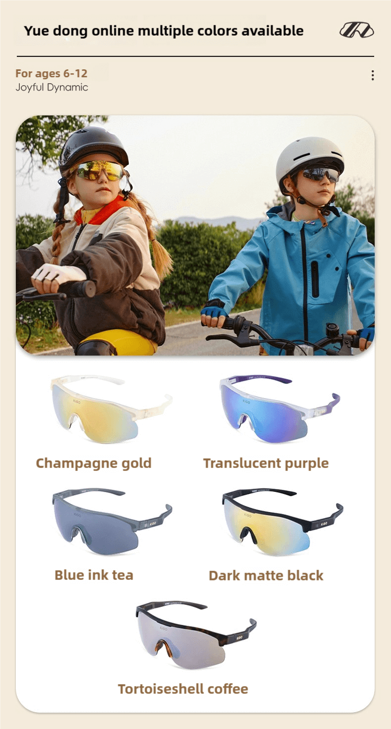 KiGO Joyful Dynamic Series Kids Sunglasses (Ages 6-12 Y)