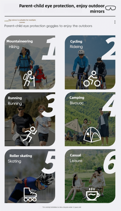 KiGO Runfinity Series Kids Sunglasses (Ages 3-6 Y)