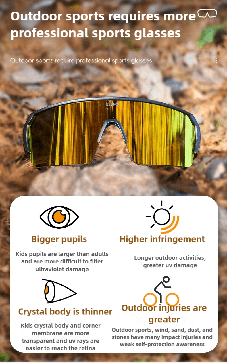 KiGO Runfinity Series Kids Sunglasses (Ages 3-6 Y)