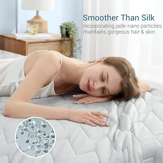 Revolutionary Cooling Blanket Twin Absorbs Body Heat to Keep Cool, Japanese Q-Max>0.5 Arc-Chill Cooling Comforter for Hot Sleeper Precision V-tack Quilting Lightweight Summer Blanket