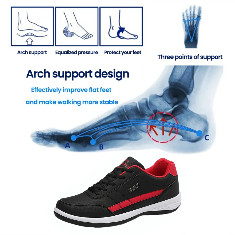 [60% off last day - ends soon] 🔥 Ergonomic Walking Shoes 👞 Hand-sewn, breathable + waterproof ✅ Arch support, comfortable walking