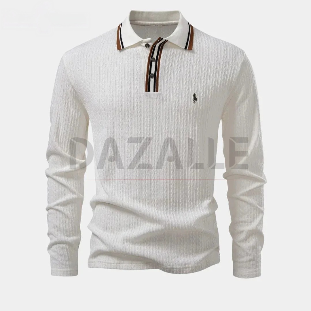 Ralph Lauren™ Herren Langarm Strick-Poloshirt
