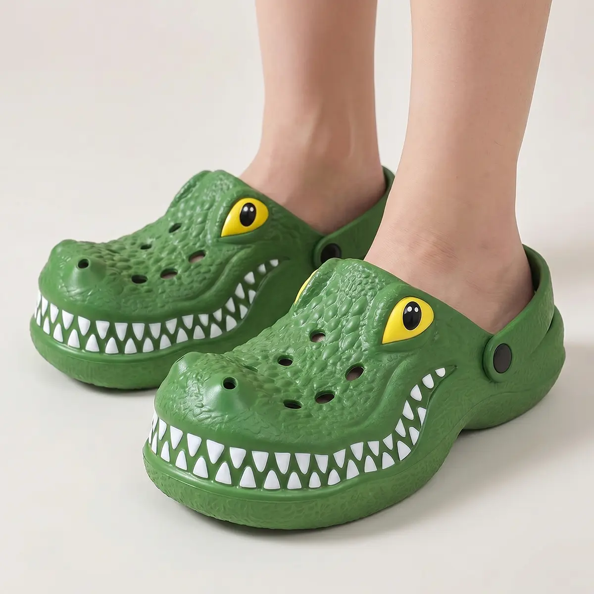 Funny 3D Crocodile Clogs for Men Women Lightweight EVA Garden Clogs Non Slip Breathable