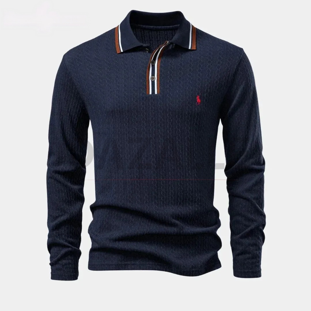 Ralph Lauren™ Herren Langarm Strick-Poloshirt