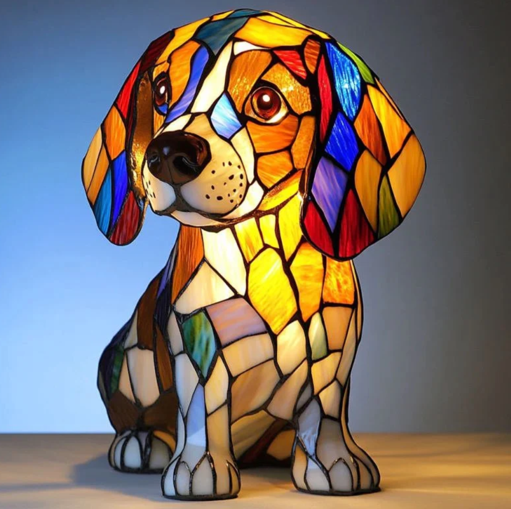 Mennee Handmade Dog Lamps