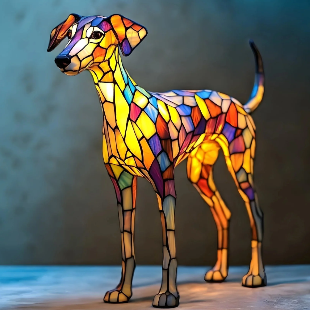 Mennee Handmade Dog Lamps