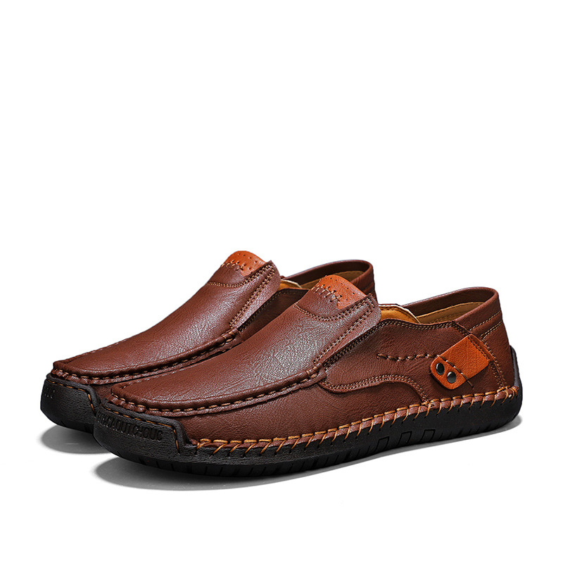 [Letzter Tag 70 % Rabatt – endet bald] 🔥 Herren-Loafer aus Kalbsleder 👞 Handgenäht ✅ Fußgewölbeunterstützung für bequemes Gehen