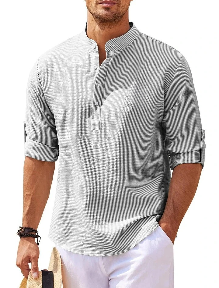 Comfort Style – Camicia Henley da Uomo Elegante