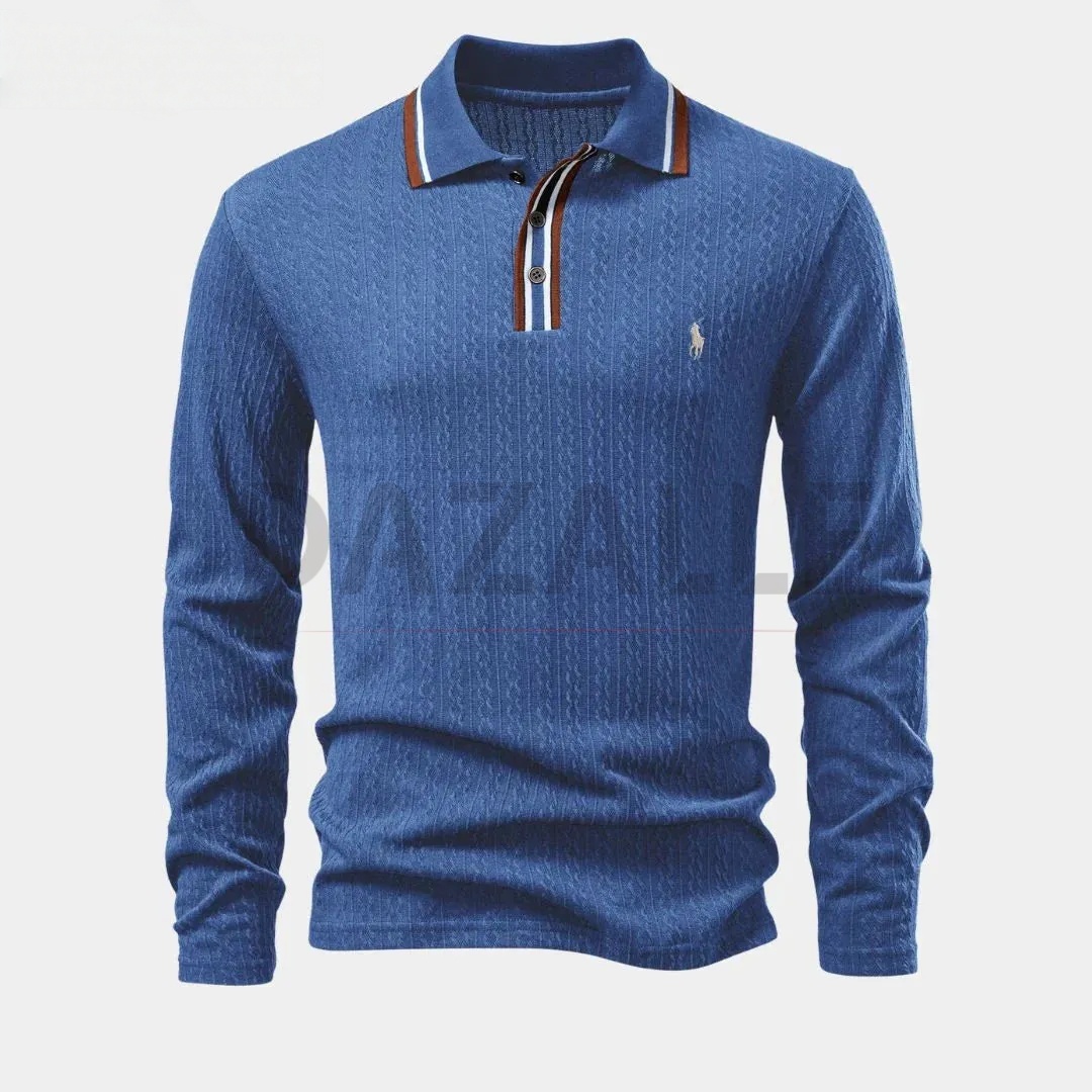 Ralph Lauren™ Herren Langarm Strick-Poloshirt