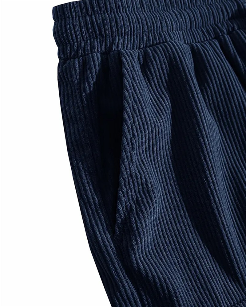 Herren-Cargoshorts, Sommershorts, elastischer Bund mit Kordelzug, mehrere Taschen, schlicht