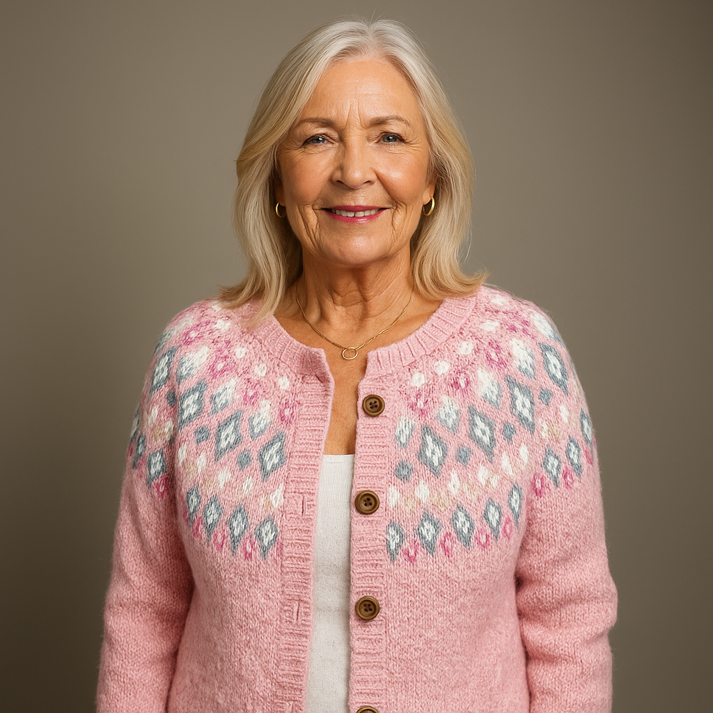 Melia & Co. - Cozy Pink Wool Cardigan