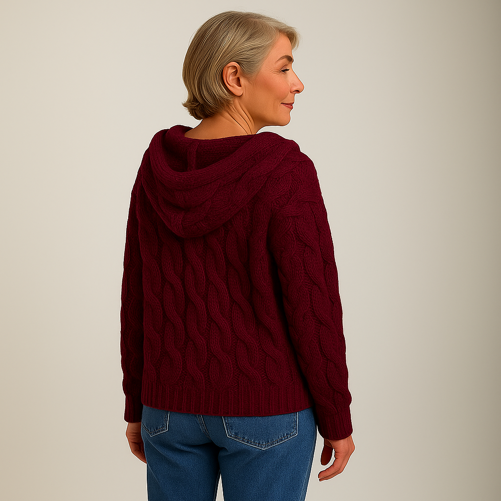 Melia & Co – Cozy and Stylish Knit Hoodie