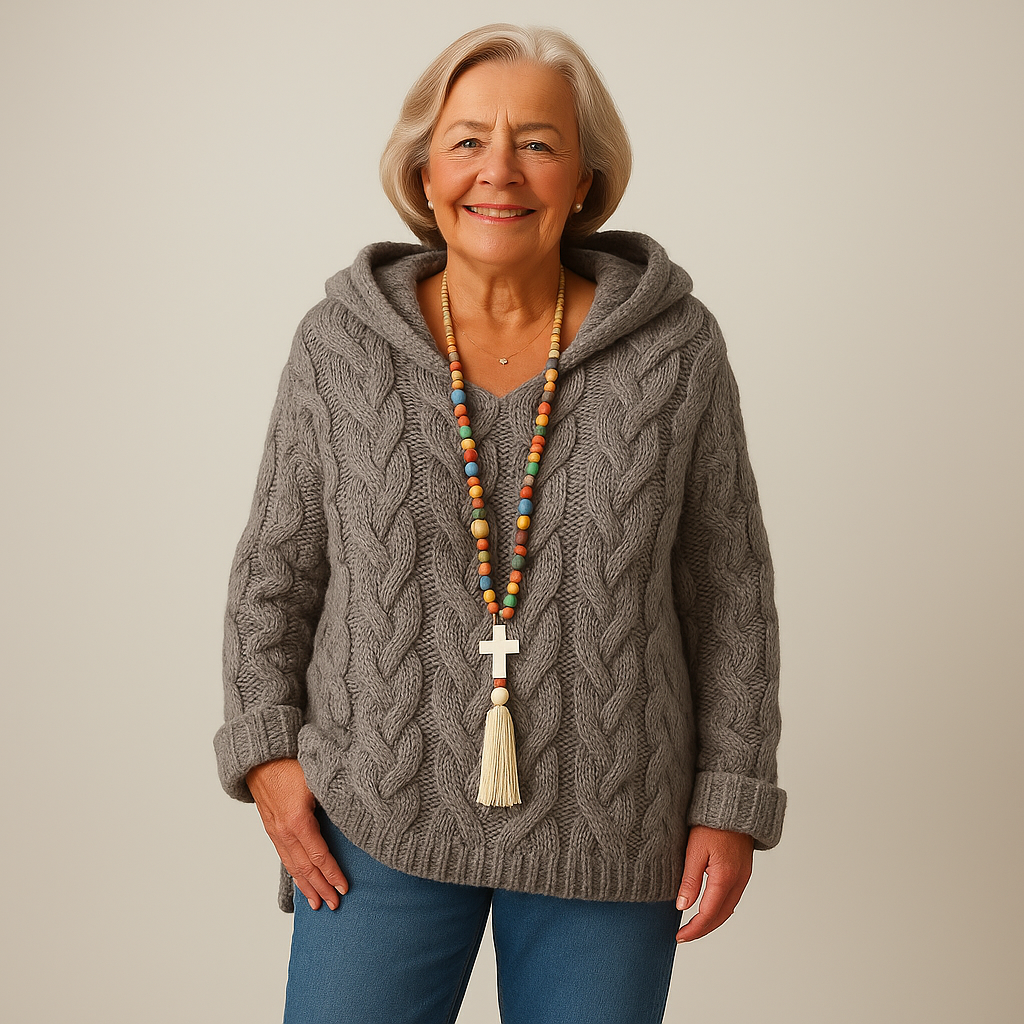 Melia & Co – Cozy and Stylish Knit Hoodie