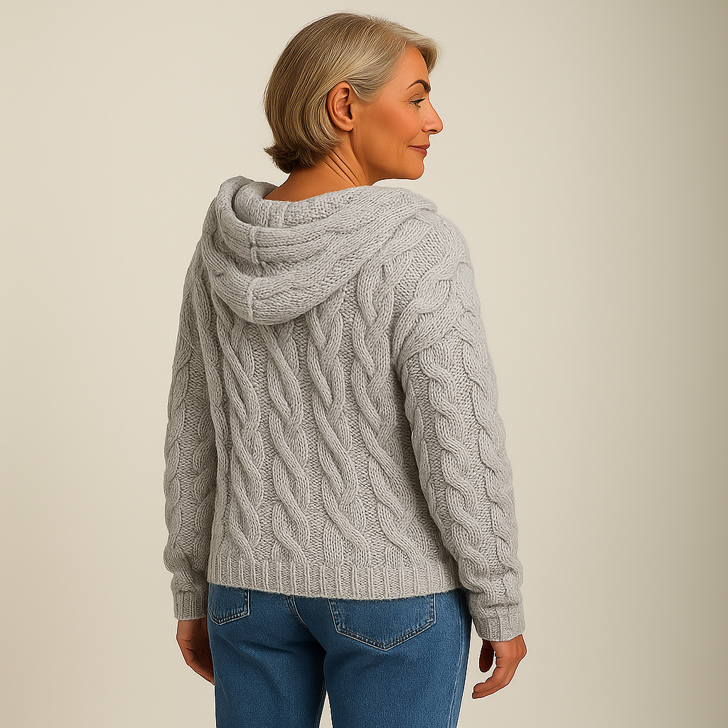 Melia & Co – Cozy and Stylish Knit Hoodie