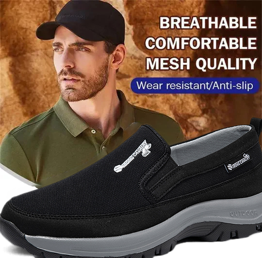🔥LAST DAY 70% OFF🔥Men's Arch Support & Breathable and Light & Non-Slip Shoes - Proven Plantar Fasciitis, Foot and Heel Pain Relief