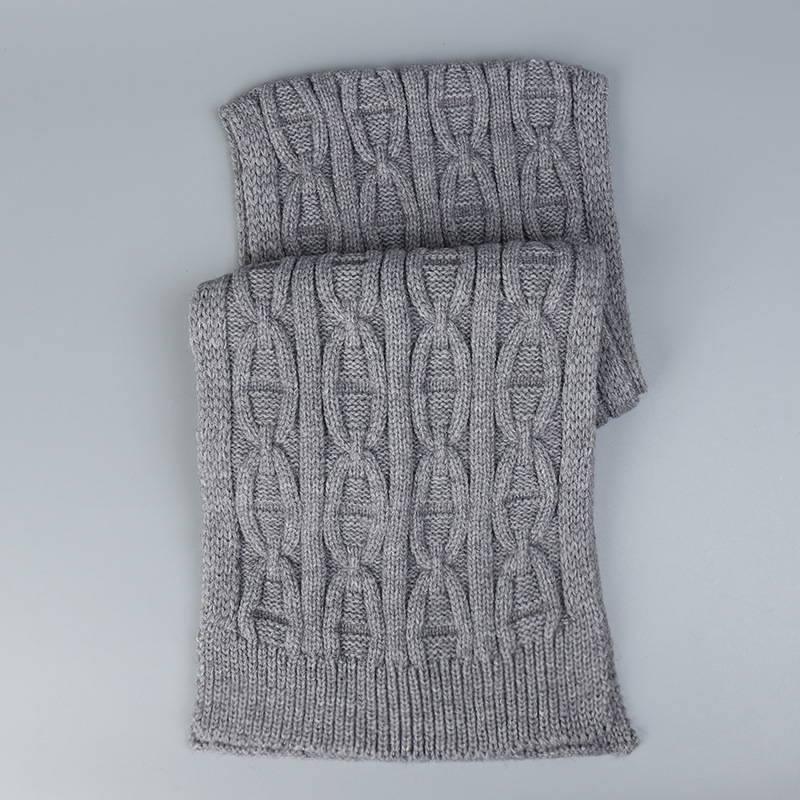 Unisex Thick Needle Wool Knitted Scarf