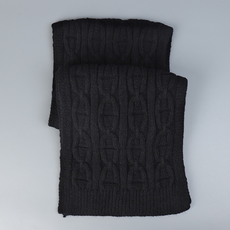 Unisex Thick Needle Wool Knitted Scarf