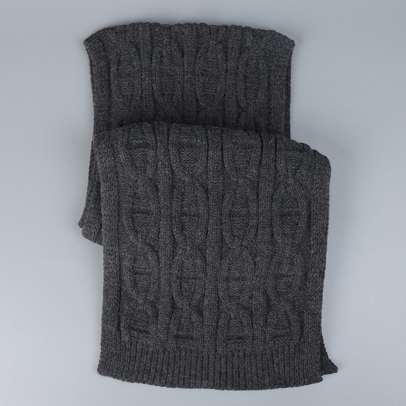 Unisex Thick Needle Wool Knitted Scarf