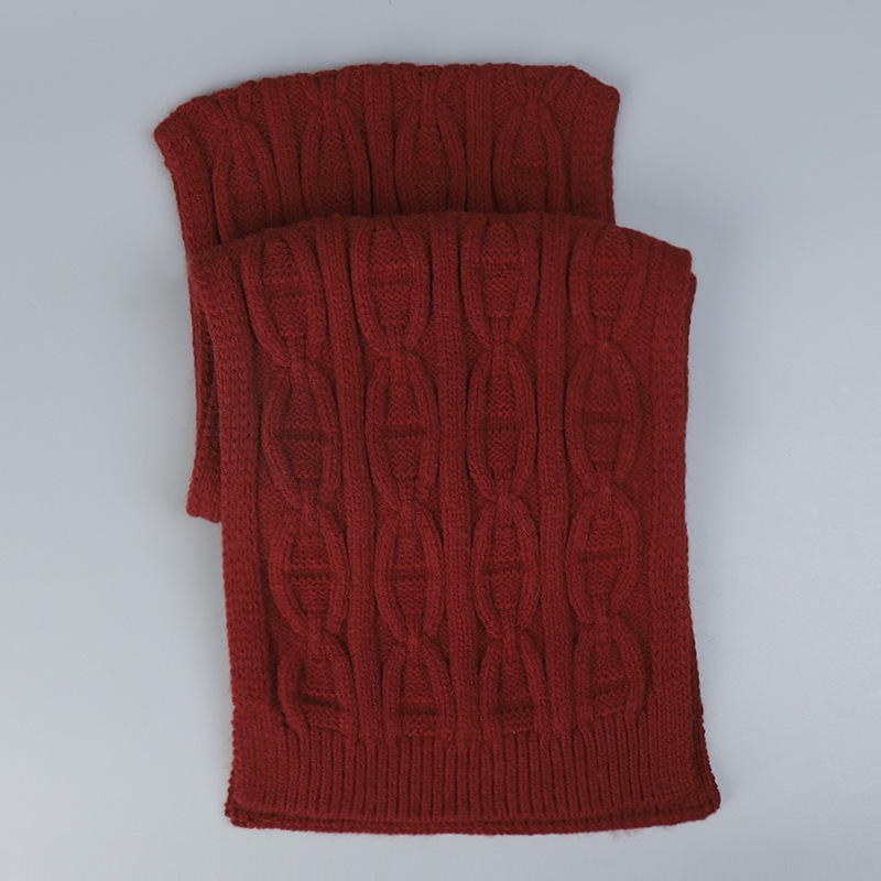 Unisex Thick Needle Wool Knitted Scarf