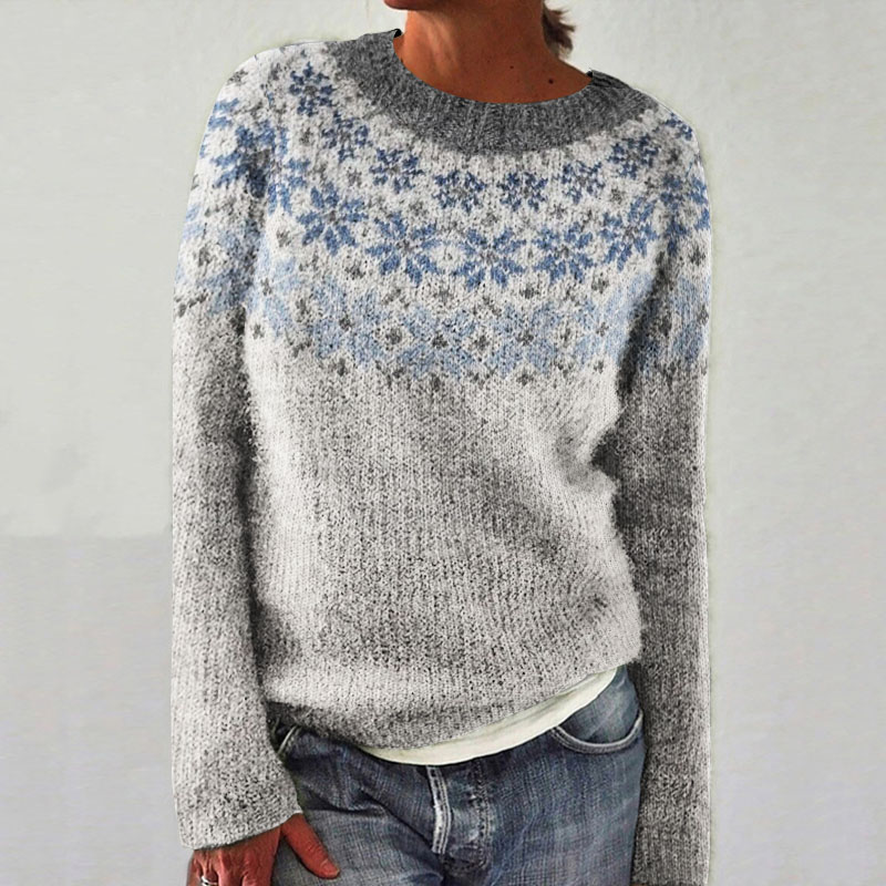 Fairman Island Snowflake Pattern Sweater