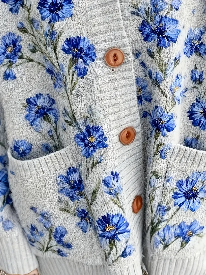 Women's V-Neck Button Down Cardigan Sweater 