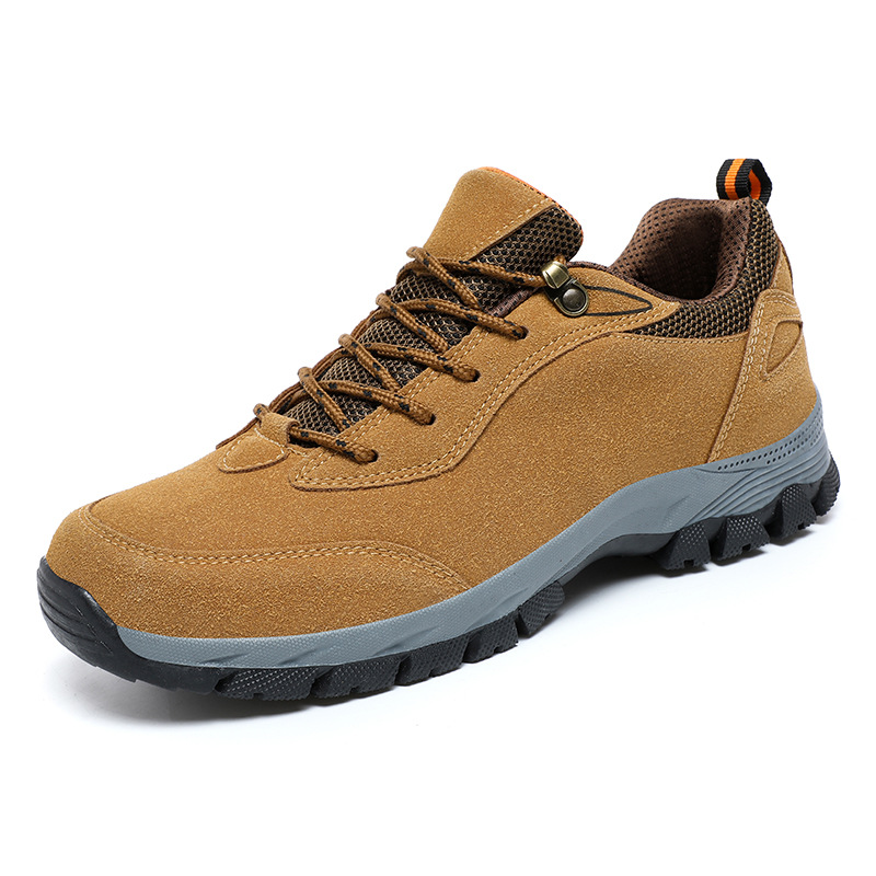 Men's Lightweight Non-Slip Suede Leather Outdoor Shoes,Comfy Orthopedic Walking Shoes
