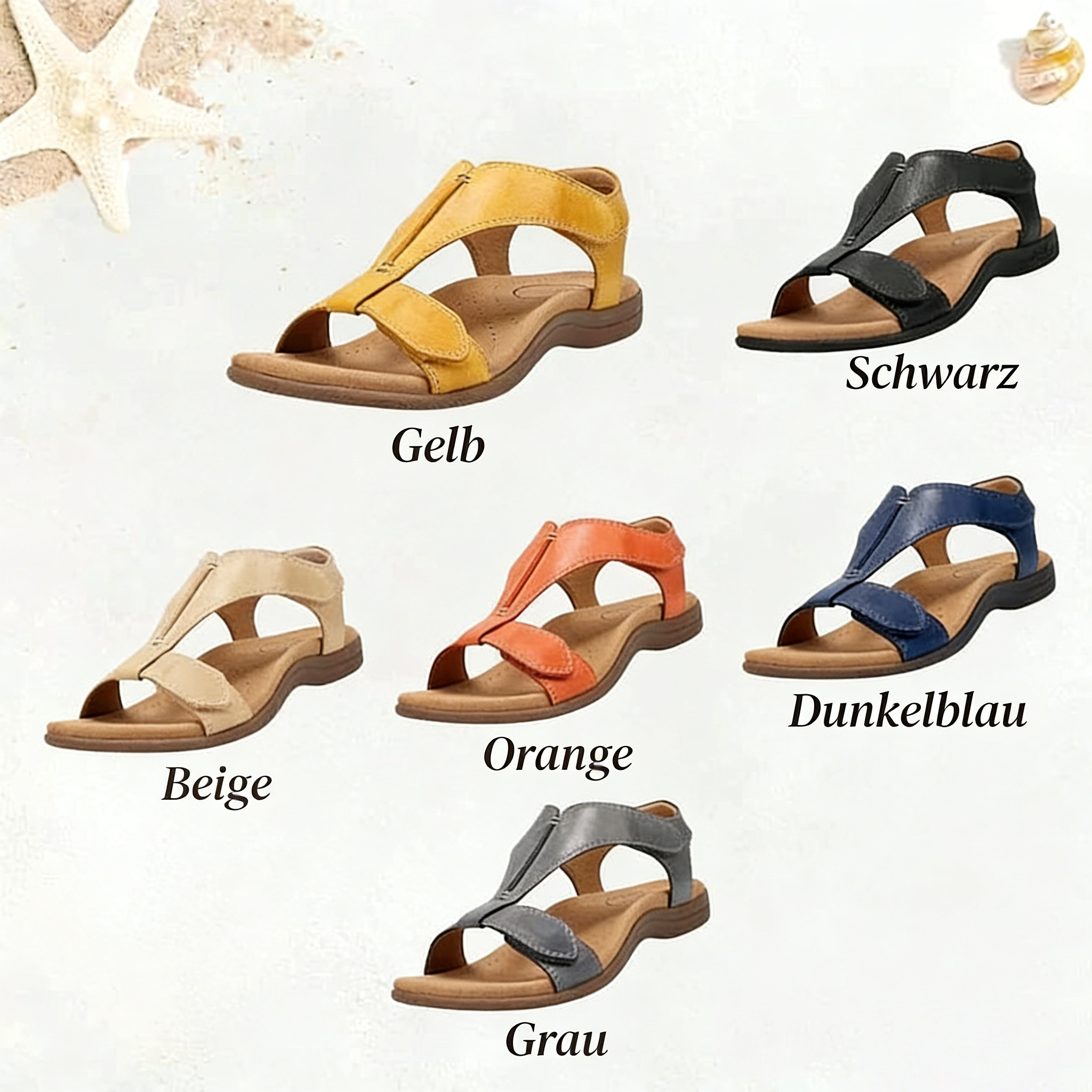 🎁 NUR HEUTE: 70 % RABATT 🎁 Orthopädische Keilsandalen für Damen | Perfekter Sitz für Ihre Füße