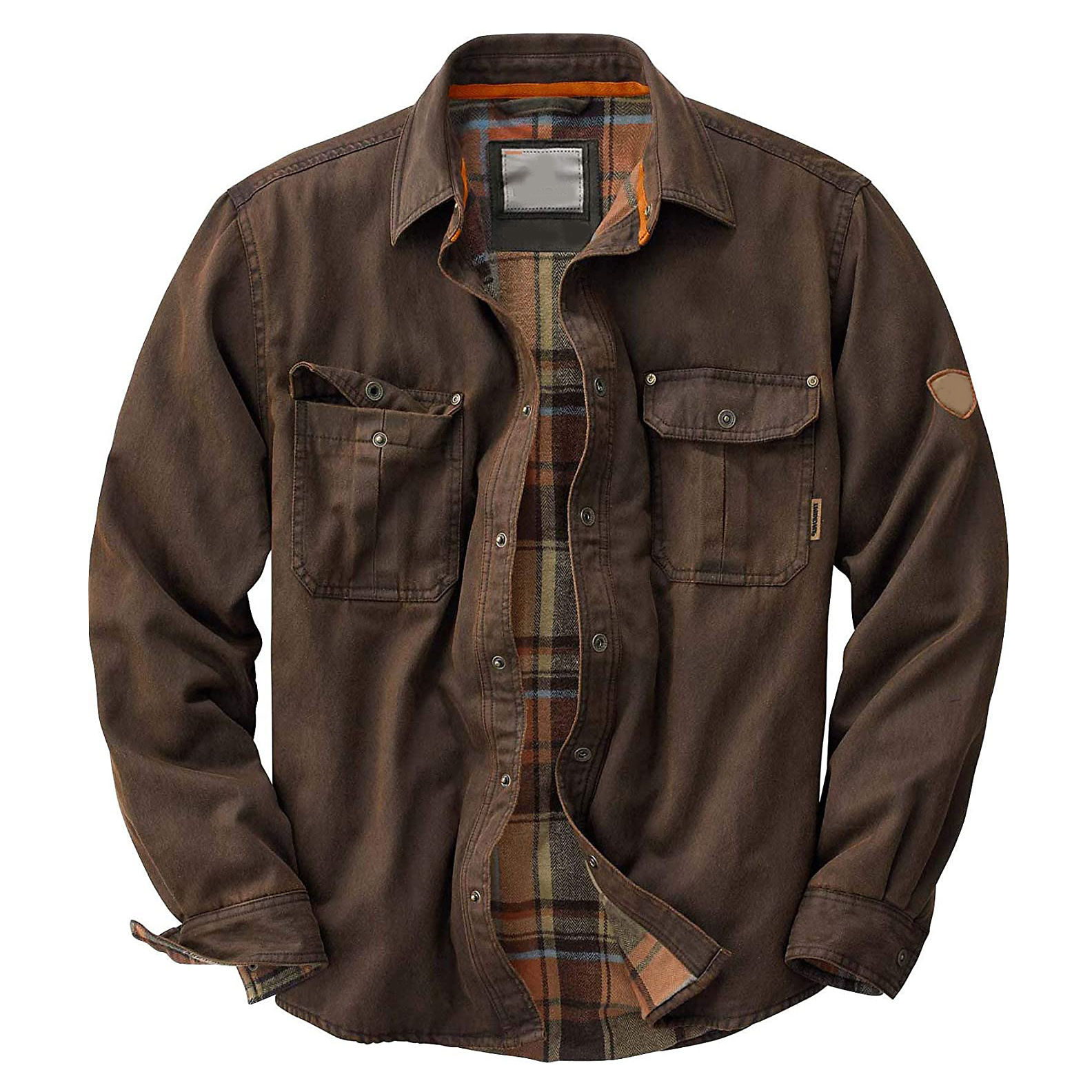 Men’s Trucker Jacket – Structured Fit – Water-Resistant – Flannel Lined – Button Front
