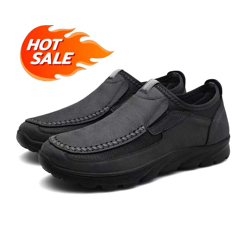 🔥LETZTER TAG 60% RABATT🔥 Herren Wasserdichte und ergonomische orthopädische Slip-On Bequeme Weiche Sohlen-Wanderschuhe W170