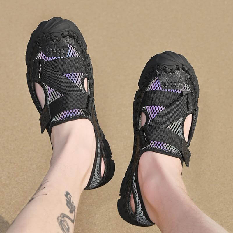 Herren Atmungsaktiv Sandalen aus Mesh Y033