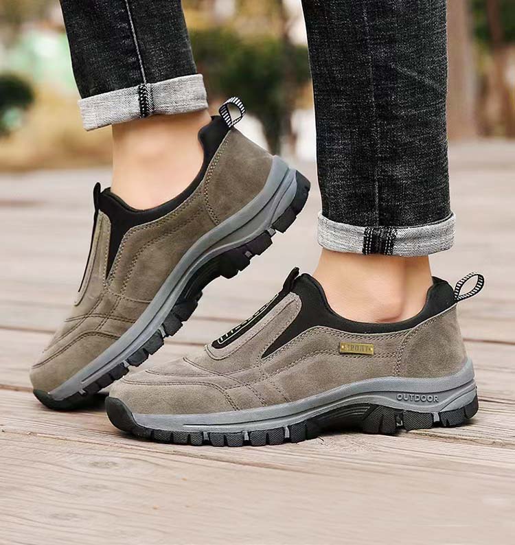 🔥Speziell für die Gesundheit der Füße entworfen🔥Herren Slip-On-Schuhe mit rutschfester Sohle im einfachen und schlichten Stil für den Frühling W052