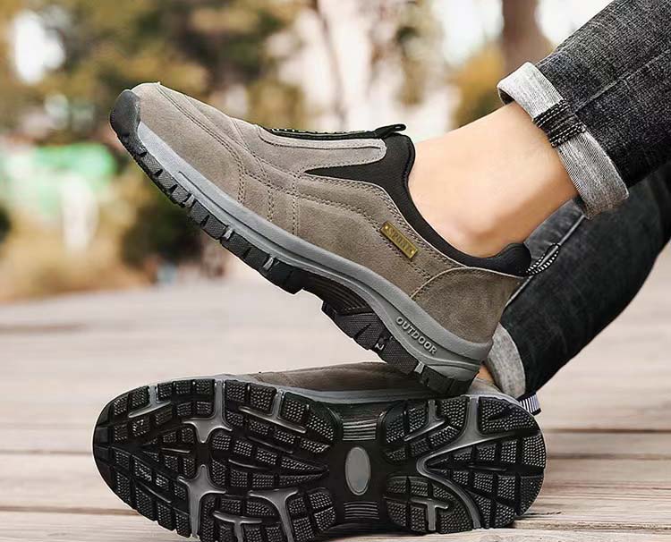 🔥Speziell für die Gesundheit der Füße entworfen🔥Herren Slip-On-Schuhe mit rutschfester Sohle im einfachen und schlichten Stil für den Frühling W052