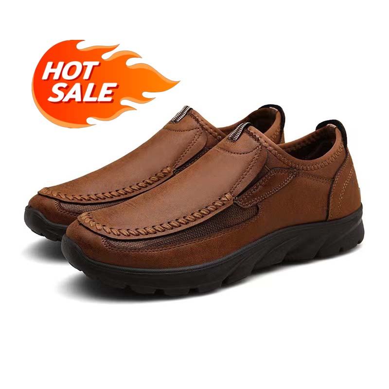 🔥LETZTER TAG 60% RABATT🔥 Herren Wasserdichte und ergonomische orthopädische Slip-On Bequeme Weiche Sohlen-Wanderschuhe W170