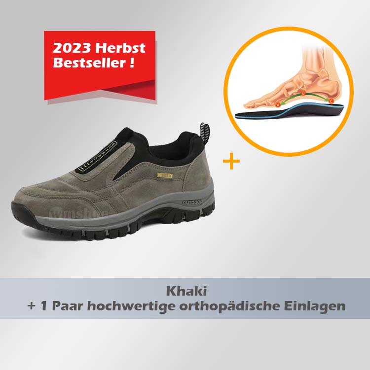 🔥Speziell für die Gesundheit der Füße entworfen🔥Herren Slip-On-Schuhe mit rutschfester Sohle im einfachen und schlichten Stil für den Frühling W052