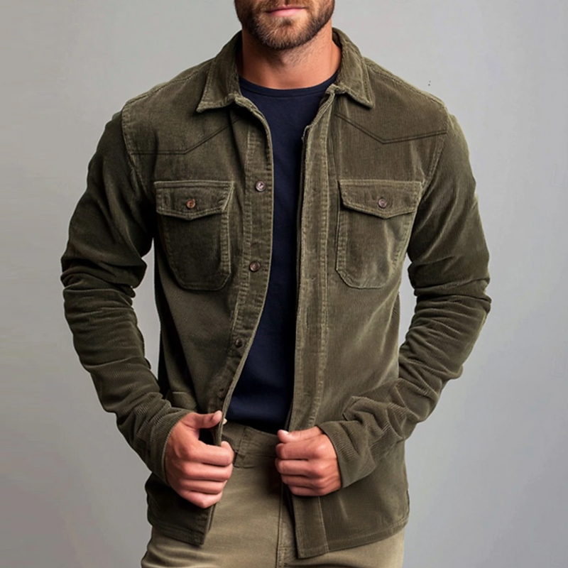 Men's Button Corduroy Shirt