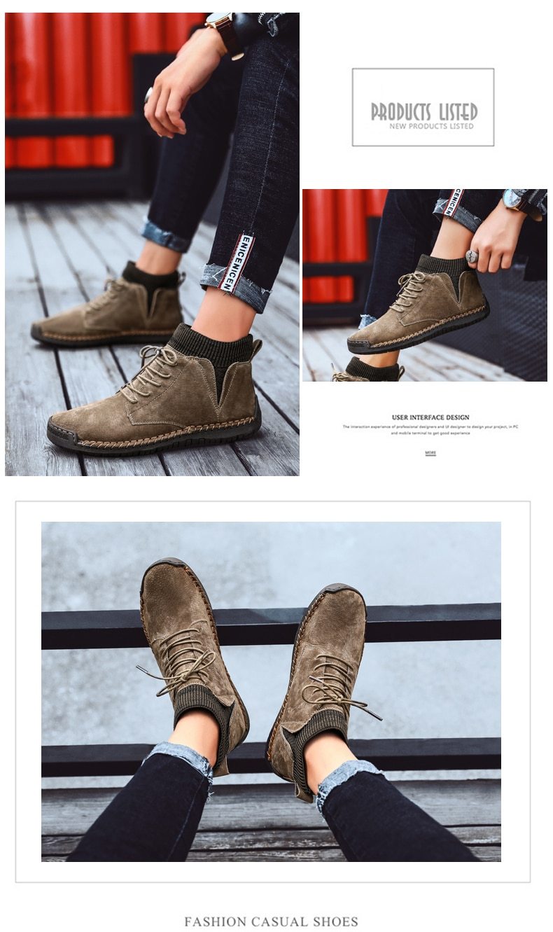 winter warm men's snow boots