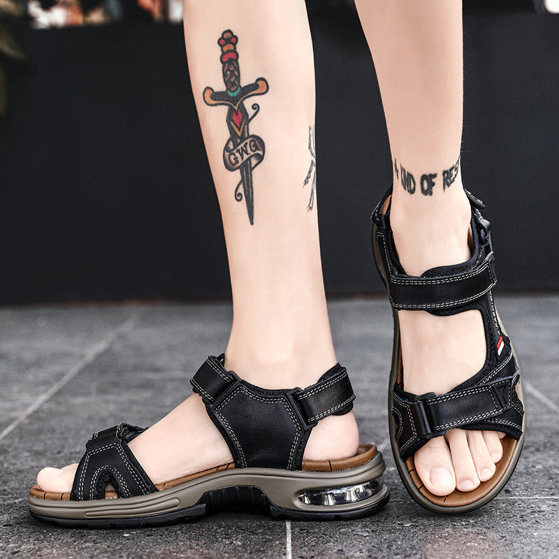 Herren Outdoor Strand Klettverschluss Luftkissen Sport Casual Sandalen W063 (Kaufen Sie 2 versandkostenfrei)