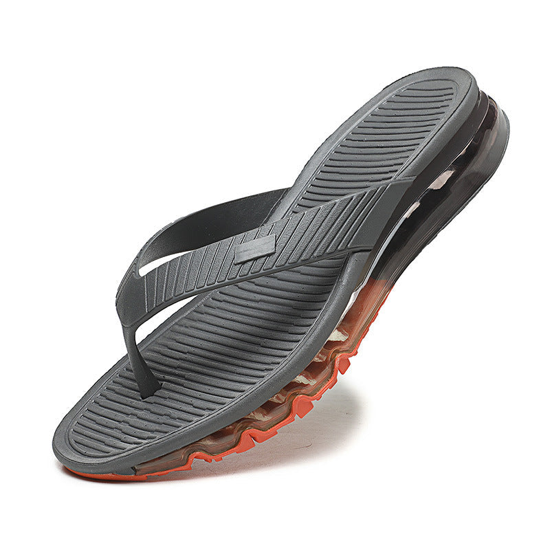 Unisex-Sommer-neue Gummi-Luftkissen-weiche alleinige Strand-Flip-Flops W062 (Kaufen Sie 2 versandkostenfrei)