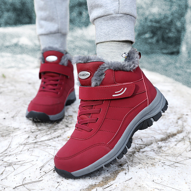 (+5℃🔥heiß !) Wasserdichte Fleece-Outdoor-Sport-Schneestiefel - (🔥2 Paar 79 € & kostenloser Versand !)-W088