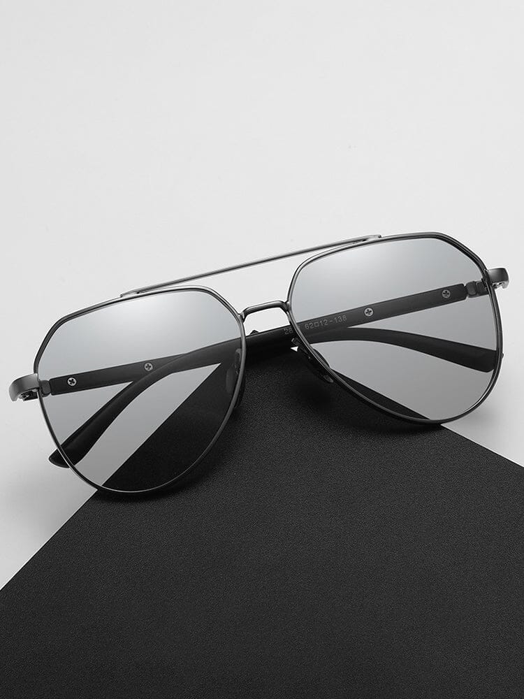 Fashion Round Cross Bar Polarized Sunglasses