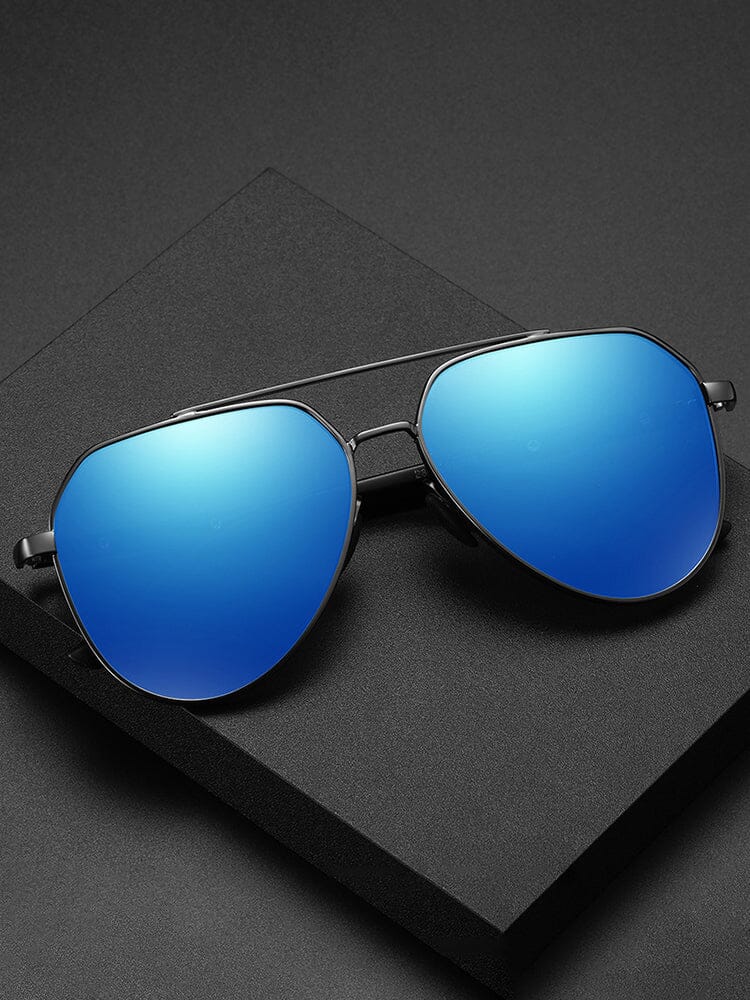Fashion Round Cross Bar Polarized Sunglasses