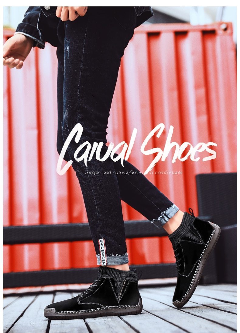 winter warm men's snow boots