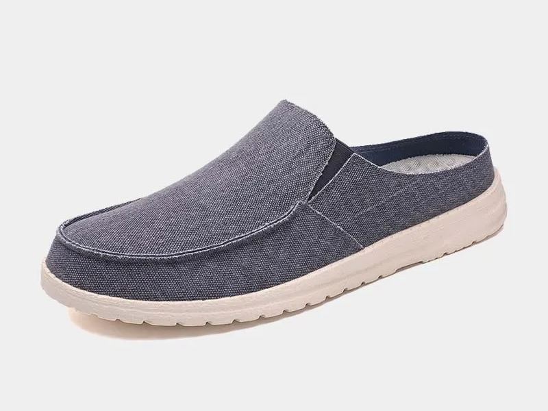 Herren verschleißfeste Hausschuhe ohne Schnürsenkel aus Segeltuch