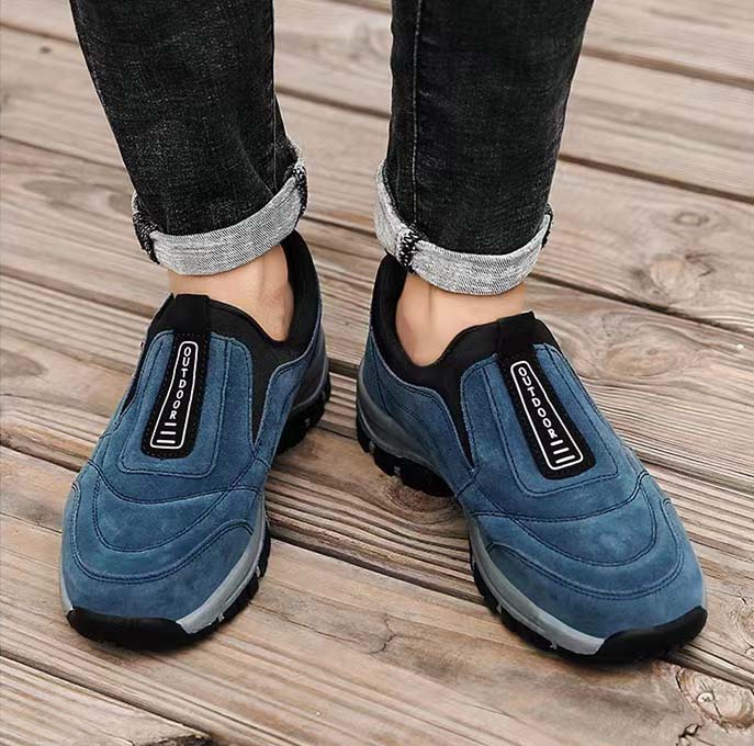🔥Speziell für die Gesundheit der Füße entworfen🔥Herren Slip-On-Schuhe mit rutschfester Sohle im einfachen und schlichten Stil für den Frühling W052