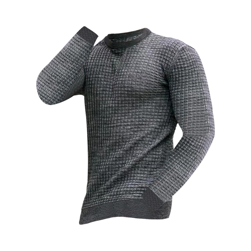 Christmas 70% OFF- Men's Outdoor Casual Stand Cashmere Button Long Sleeve Sweater