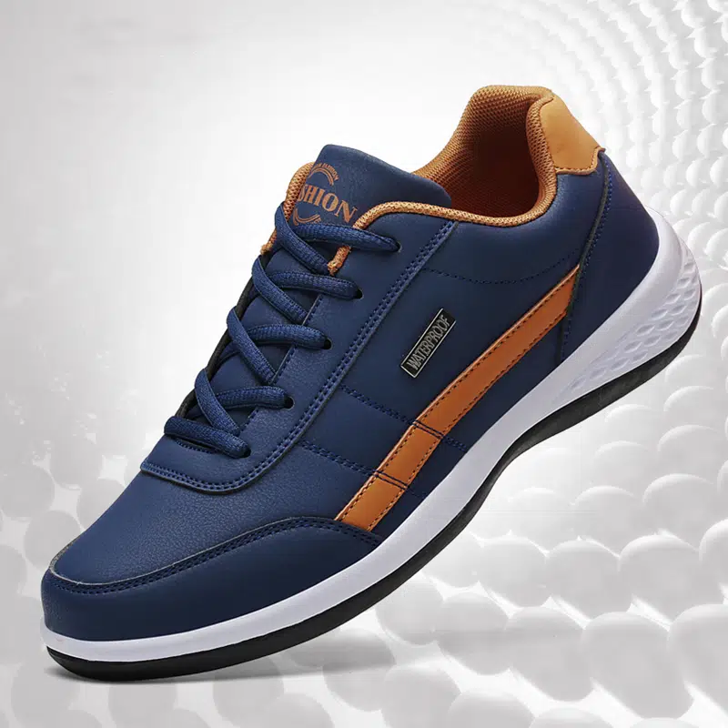 MEN'S EXTENDED WIDTH FOOT AND HEEL COMFORTABLE BREATHABLE SNEAKERS