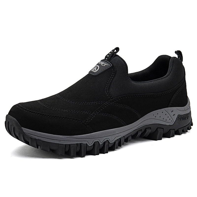 🔥Bestseller - Men Outdoor Waterproof Leather Suede Shoes Casual Walking Hiking Shoes