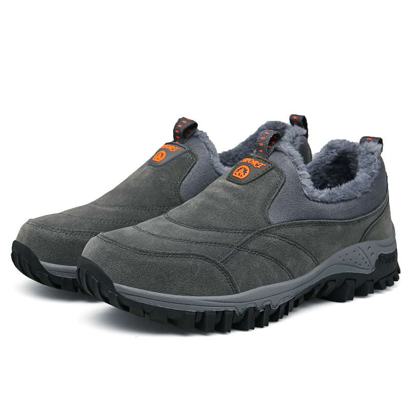 🔥Bestseller - Men Outdoor Waterproof Leather Suede Shoes Casual Walking Hiking Shoes