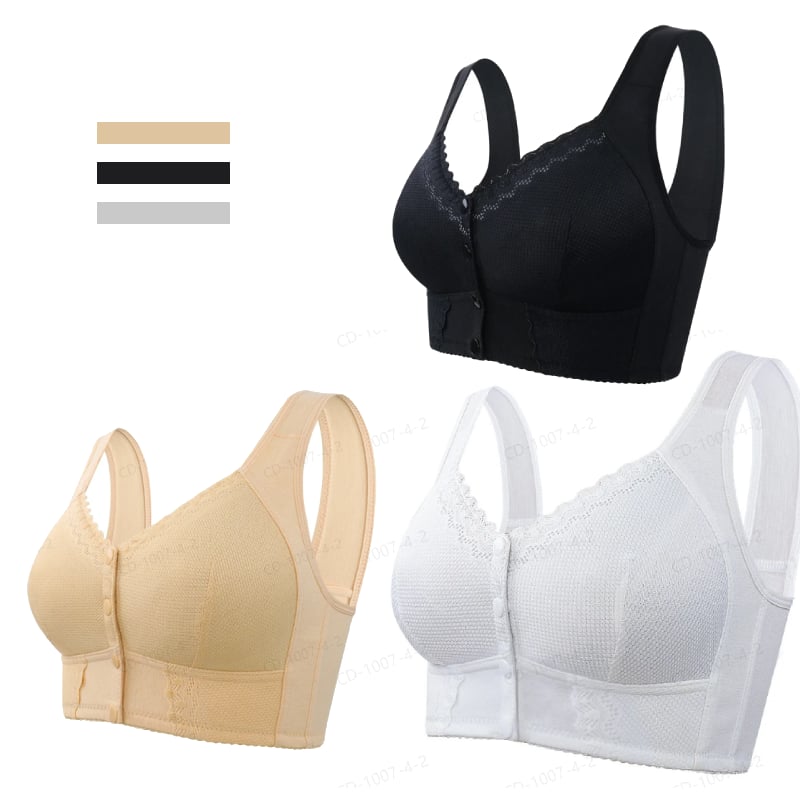 🌹Mother Day's Limited Sale Buy 1 Get 3 Packs🌹2024 New Front Closure Breathable Bra for Seniors