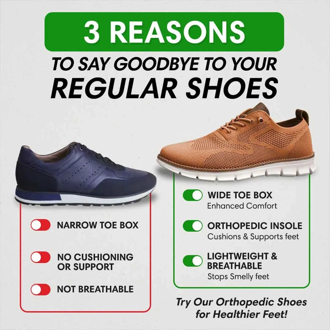 🔥60% OFF TODAY🔥Men's Fashion Orthopedic Shoes - Improve Posture and Get Rid of Painless Walking and Standing